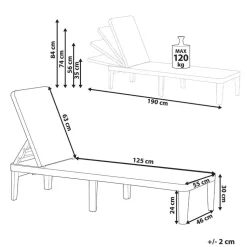 OSSI - Ligstoel - Lichtgrijs - Polypropyleen