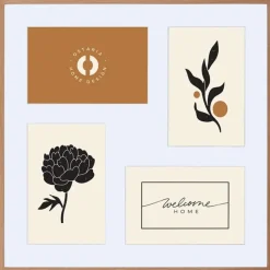 Ostaria Collage fotolijst Natural - voor 4x foto van 10 x 15 cm