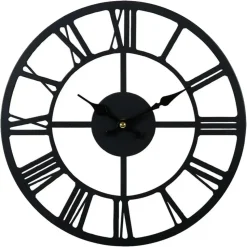 Ostaria Wandklok/muur klok Uliss - D30 cm - metaal - keuken/kamer