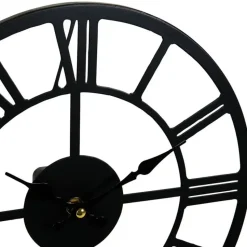 Ostaria Wandklok/muur klok Uliss - D30 cm - metaal - keuken/kamer