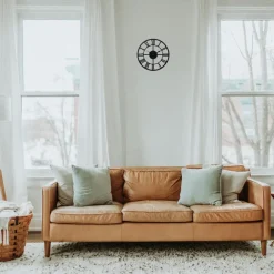 Ostaria Wandklok/muur klok Uliss - D30 cm - metaal - keuken/kamer