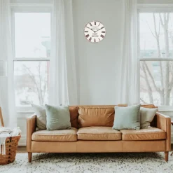 Ostaria Wandklok/muur klok - cafe brasserie klok - D30 cm - mdf