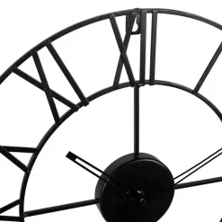 Ostaria Wandklok/muur klok - Nautisch - D36 cm - metaal - zwart