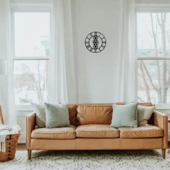 Ostaria Wandklok/muur klok - open uurwerk - D50 cm - metaal