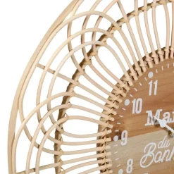 Ostaria Wandklok/muur klok - Ibiza stijl - D50 cm - naturel