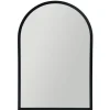 Ostaria Wandspiegel Arch - zwart - metaal - halfrond - 34 x 50 cm