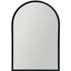 Ostaria Wandspiegel Arch - zwart - metaal - halfrond - 34 x 50 cm