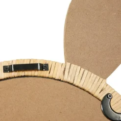 Ostaria Wandspiegel konijn - rotan - 29 cm - bohemian spiegel