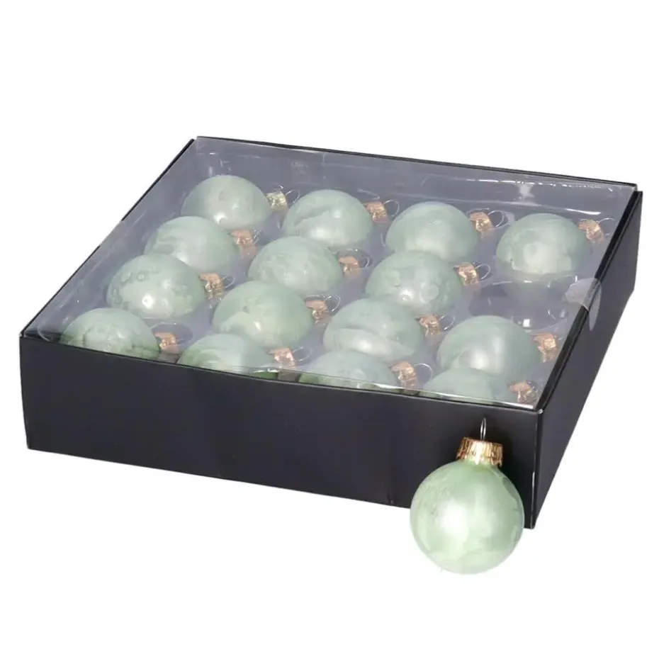 Othmar Decorations Kerstballen - 16x -4 cm - groen -glas