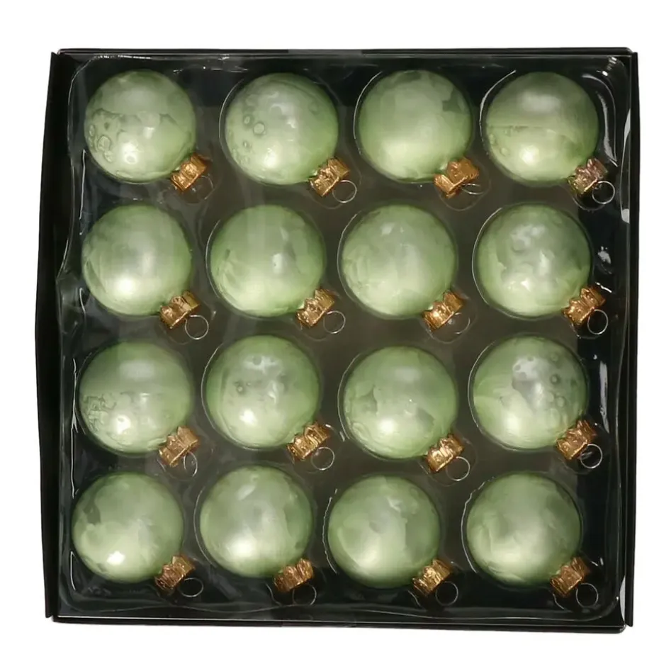 Othmar Decorations Kerstballen - 16x -4 cm - groen -glas