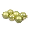 Othmar Decorations Kerstballen - 6x st - salie groen - 8 cm - glas