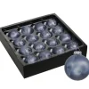 Othmar Decorations kerstballen - 16x - 4 cm - donkerblauw - glas
