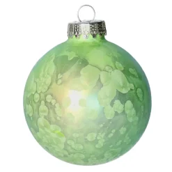 Othmar Decorations Luxe kerstballen - 4x -8 cm - groen -glas