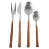 OTIX Bestekset 4 persoons RVS met Houtlook 16-delig