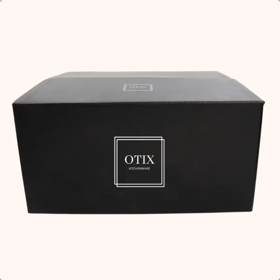 OTIX Bord 12 stuks Diep Soepborden Zwart Mat diameter 20,5cm Aardewerk IVY