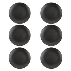 OTIX Bordenset Dinerbord Borden Plat Set van 6 Mat zwart Diameter 27cm