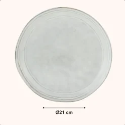 OTIX Dessert Ontbijt Bordenset 6 Persoons Blauw 21cm Keramiek BLUEBELL