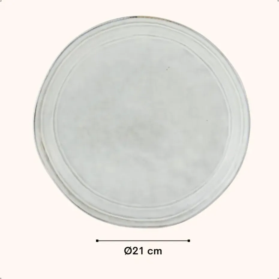 OTIX Dessert Ontbijt Bordenset 6 Persoons Blauw 21cm Keramiek BLUEBELL