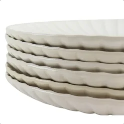 OTIX Diner Bordenset 6 Persoons 27cm Wit Keramiek SOLIS