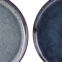 OTIX Dinerborden Bordenset 6 Persoons 26cm Blauw Aardewerk EBONY