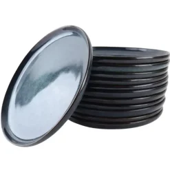 OTIX Dinerborden Bordenset 12 Persoons 26cm Blauw Aardewerk EBONY