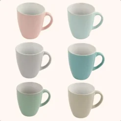 OTIX Espresso Kopjes Koffiekopjes Koffietassen Set van 6 met Oor 160ml Meerdere