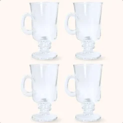 OTIX Irish Coffee glazen Latte macchiato Koffietassen 4 stuks 240ml