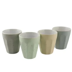 OTIX Koffie Kopjes 4 Stuks 250 ml Zonder Oor Koffietassen Porselein