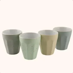 OTIX Koffie Kopjes 4 Stuks 250 ml Zonder Oor Koffietassen Porselein