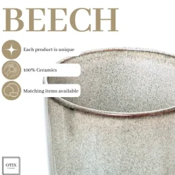 OTIX Koffiekopjes Met Oor Set van 6 Koffietassen Groot Theemok 420ML Aardewer...