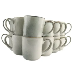 OTIX Koffiekopjes Met Oor Set van 12 Koffietassen Groot Theemok 420ML