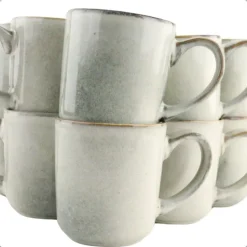 OTIX Koffiekopjes Met Oor Set van 12 Koffietassen Groot Theemok 420ML