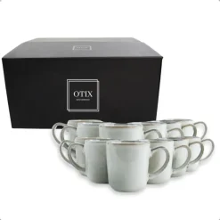 OTIX Koffiekopjes Met Oor Set van 12 Koffietassen Groot Theemok 420ML