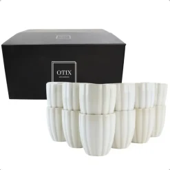 OTIX Koffiekopjes Zonder Oor Set van 12 Koffietassen Theemok 120ml