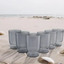 OTIX Kunststof Drinkglazen Herbruikbaar Set van 12 Waterglas Klein 350ml Tran...