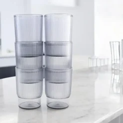 OTIX Kunststof Drinkglazen Herbruikbaar Set van 12 Waterglas Klein 350ml Tran...