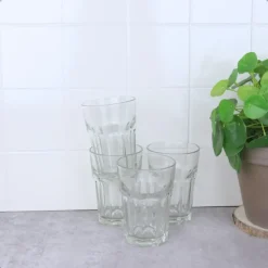 OTIX Limonadeglazen Waterglazen 4 Stuks 36 cl Transparant Glaswerk Stapelbaar