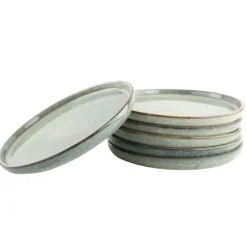 OTIX Ontbijtborden Bordenset 6 Persoons Dessertbord 21cm Aardewerk BEECH