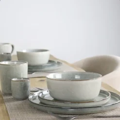 OTIX Ontbijtborden Bordenset 6 Persoons Dessertbord 21cm Aardewerk BEECH