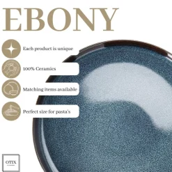 OTIX Ontbijtborden Bordenset 6 Persoons 21cm Dessertbord Ontbijtborden Blauw...