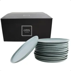 OTIX Ontbijtborden Bordenset 12 Persoons Dessertbord 21cm Aardewerk
