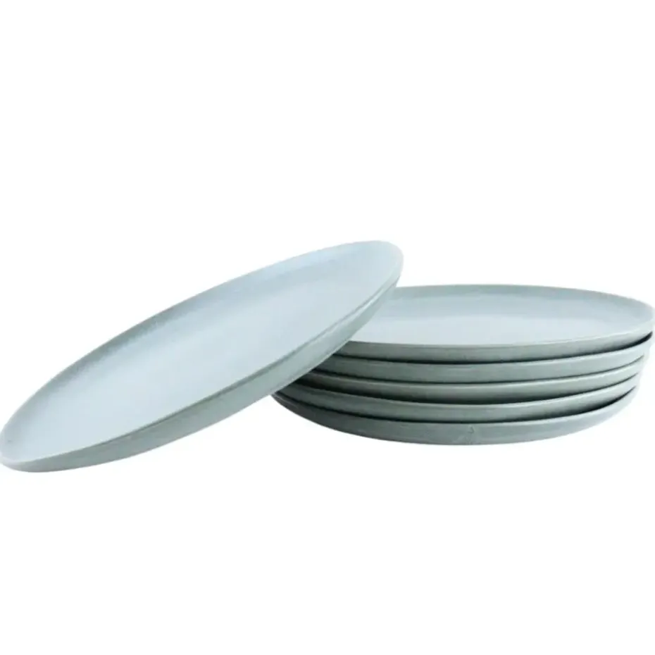 OTIX Ontbijtborden Bordenset 6 Persoons Dessertbord 21cm Aardewerk OAK