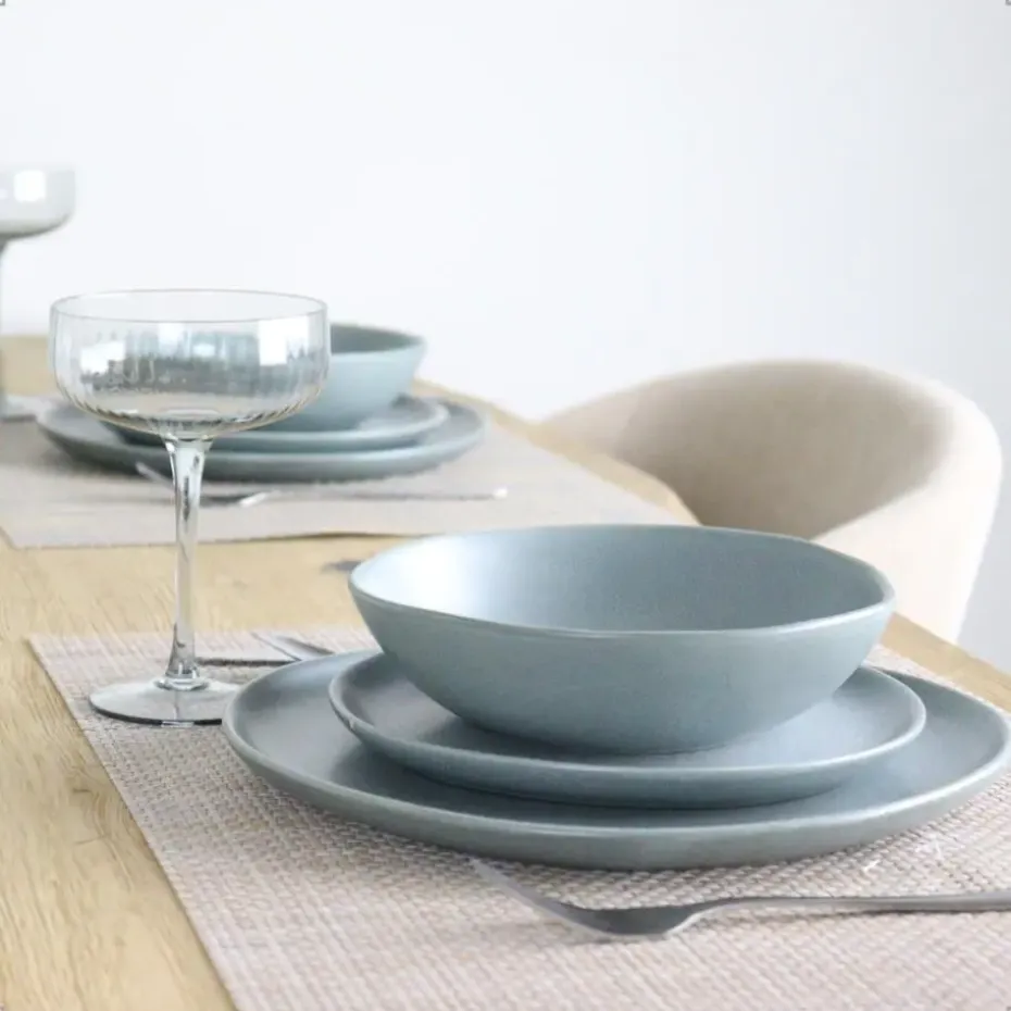 OTIX Ontbijtborden Bordenset 6 Persoons Dessertbord 21cm Aardewerk OAK