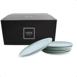 OTIX Ontbijtborden Bordenset 6 Persoons Dessertbord 21cm Aardewerk OAK