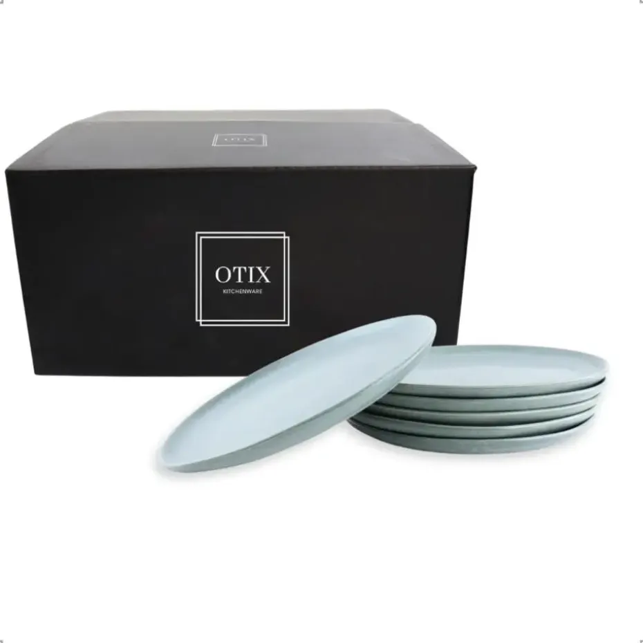 OTIX Ontbijtborden Bordenset 6 Persoons Dessertbord 21cm Aardewerk OAK