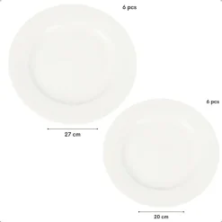 OTIX Serviesset 12 Delig Luna - Wit