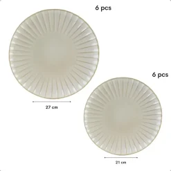 OTIX Serviesset 12 Delig Solis - Wit