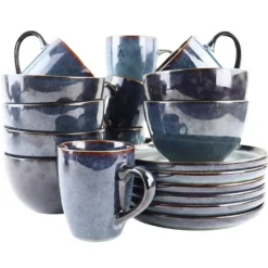 OTIX Serviesset 6 Persoons met Bordenset Soepkommen 600ml Koffiekopjes 350ml...