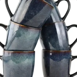 OTIX Serviesset 6 Persoons met Bordenset Soepkommen 600ml Koffiekopjes 350ml...