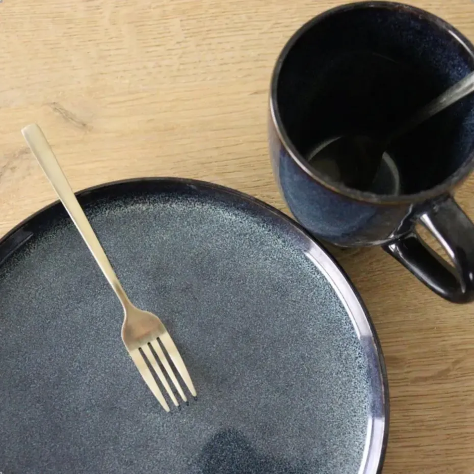 OTIX Serviesset Bordenset 6 Persoons 19-delig met Serveerschaal Koffiekopjes...